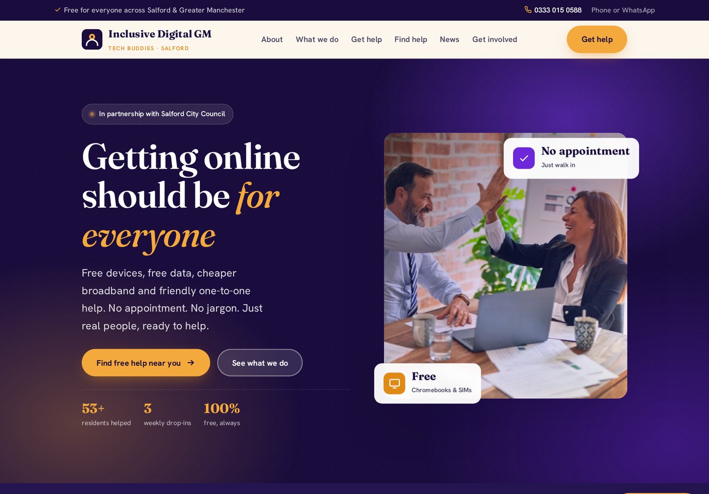 Inclusive Digital GM — Community programme · Salford