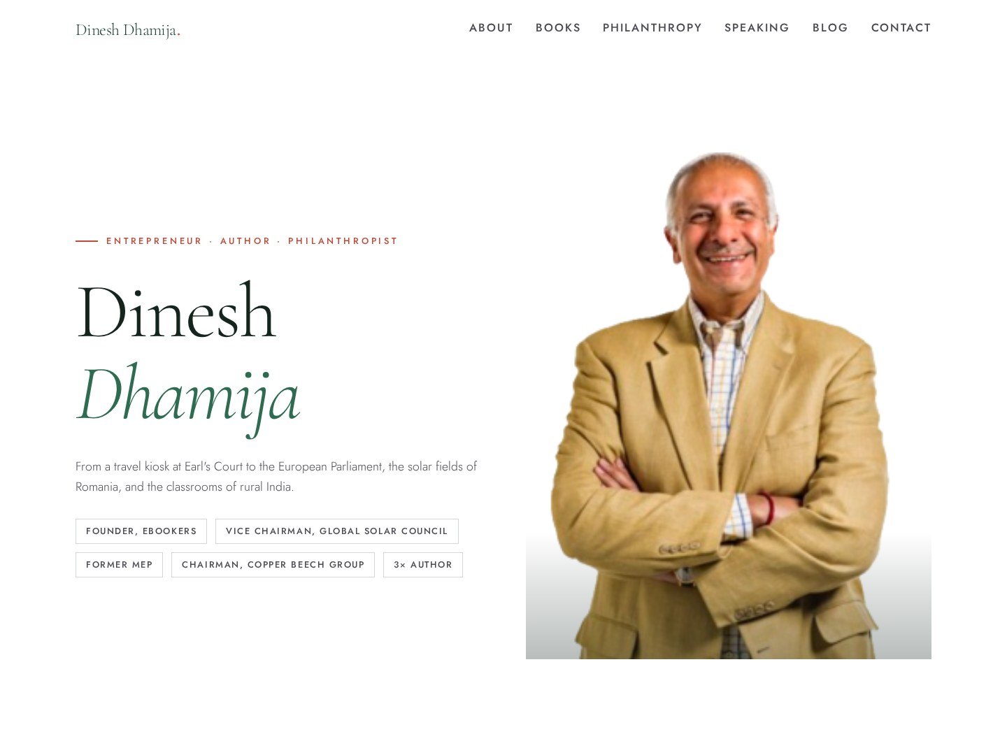 Dinesh Dhamija — Founder of ebookers · Former MEP