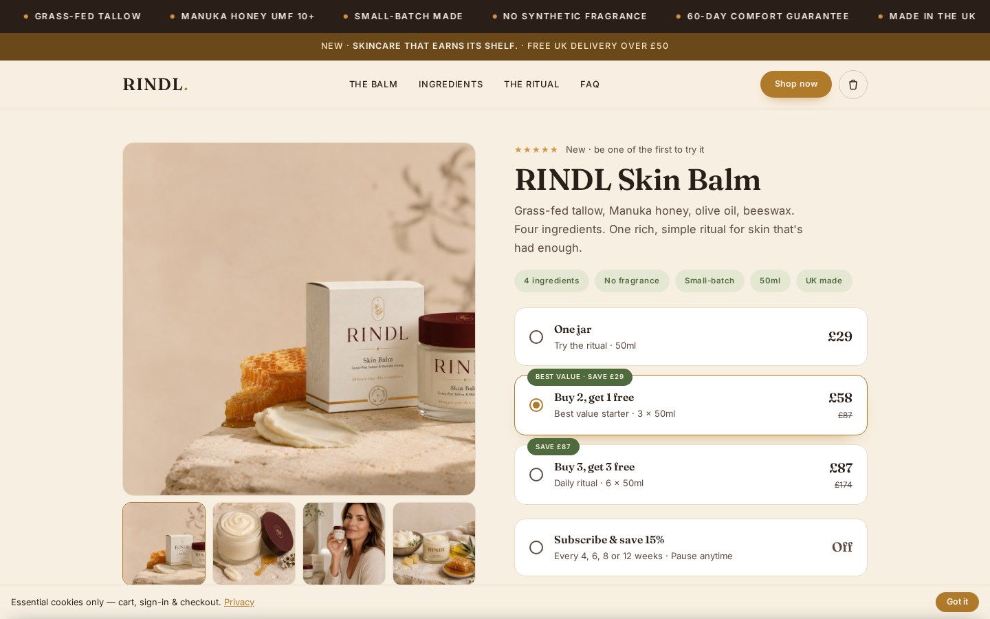 Rindl — Lifestyle DTC · UK