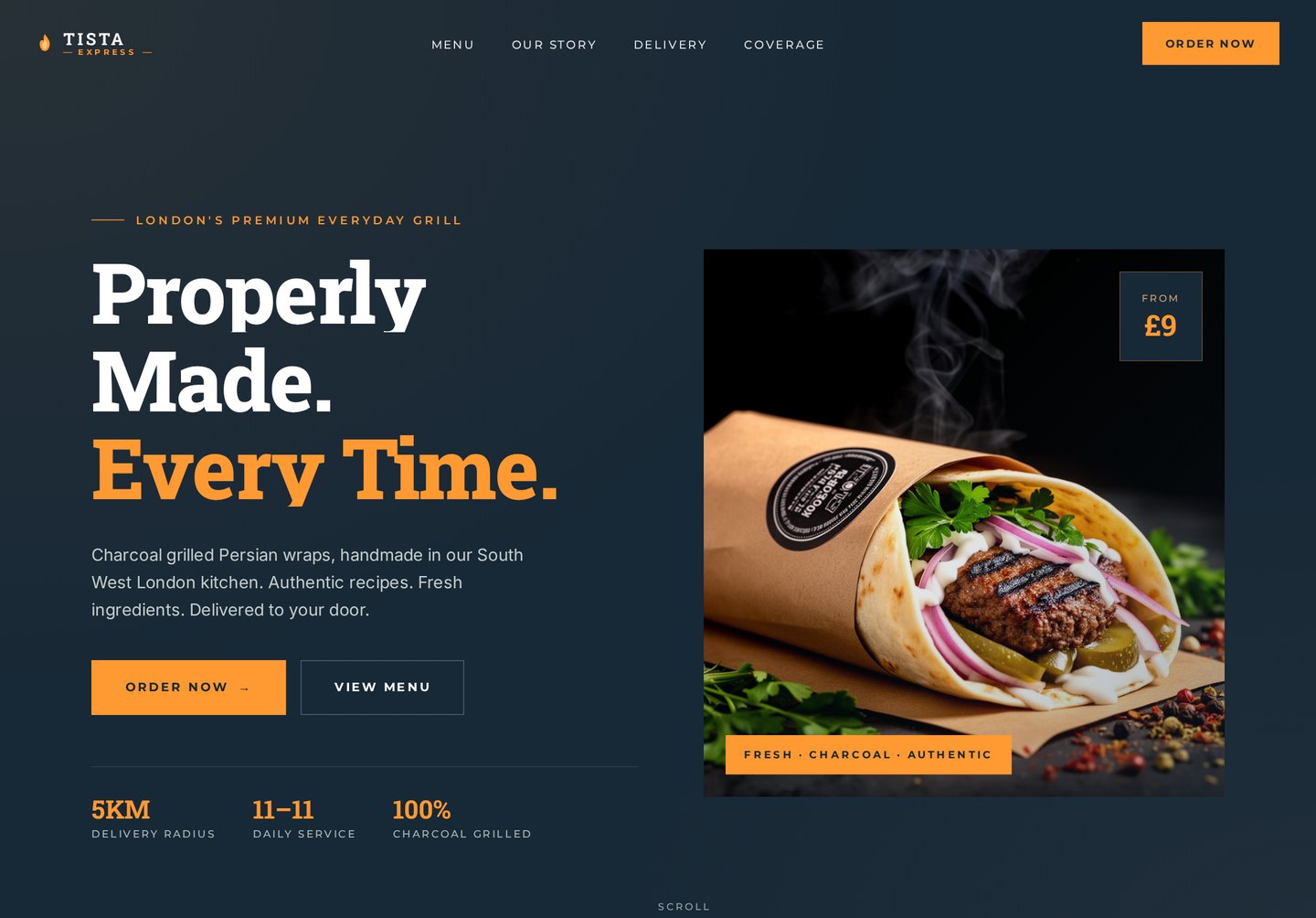 TISTA Express — Food delivery & grill · London